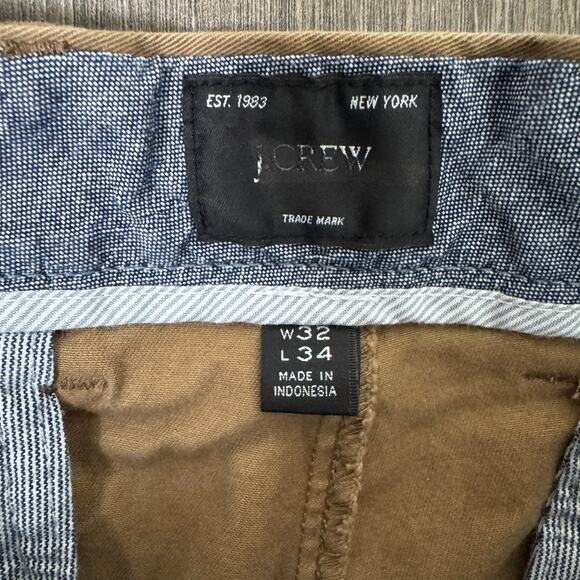 J.Crew 1040 Athletic Tapered-Fit Tech Pants Mens W32 L34 Brown Performance AU209 - Picture 6 of 10